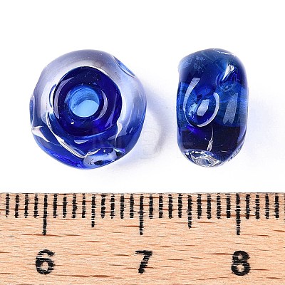 Italian Handmade Lampwork Beads Strands LAMP-T021-15B-1