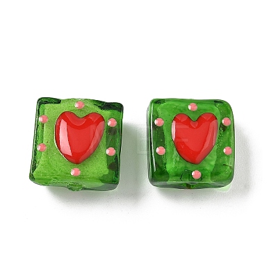 Handmade Lampwork Enamel Beads LAMP-G147-02-1
