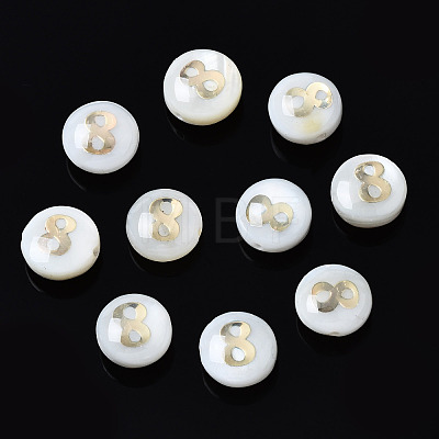 Natural Freshwater Shell Beads SHEL-N003-20-08-1