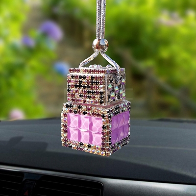 Rhinestone Perfume Bottle Pendant Decorations PW-WG4D125-02-1