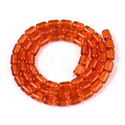 Transparent Glass Beads Strands GLAA-T028-14T-03-1