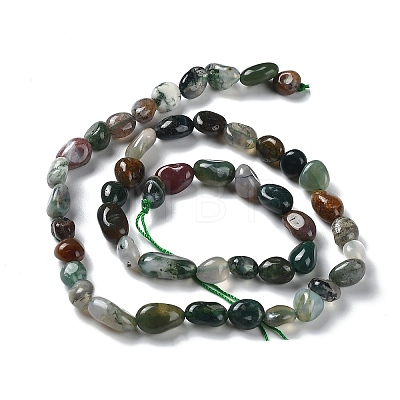 Natural Indian Agate Beads Strands G-P497-01A-05-1