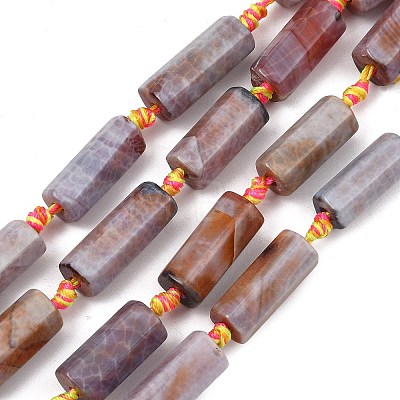 Natural Fire Crackle Agate Beads Strands GG-T001-02A-1