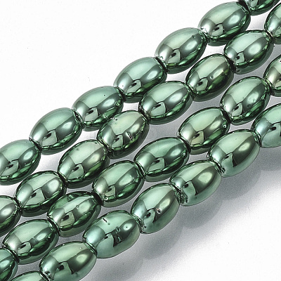 Electroplated Non-magnetic Synthetic Hematite Beads Strands G-S365-002B-1
