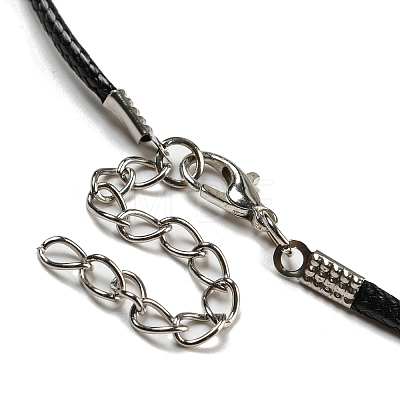 Waxed Cord Necklaces NJEW-P310-05P-1