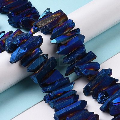 Natural Quartz Crystal Points Beads Strands G-K181-B14-1