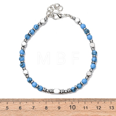 Adjustable 304 Stainless Steel Gemstone Beaded Bracelets FS-WG23DE2-12-1-1