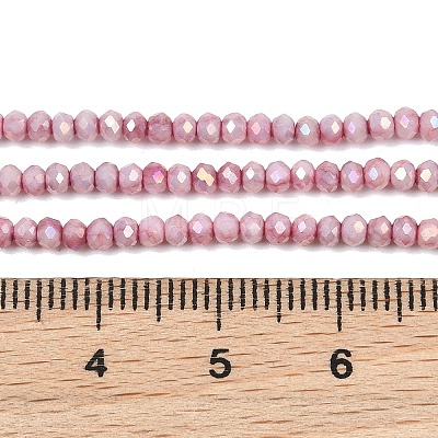 Electroplate Rondelle Glass Beads Strands GL-T021-2x2.5mm-17-24-1