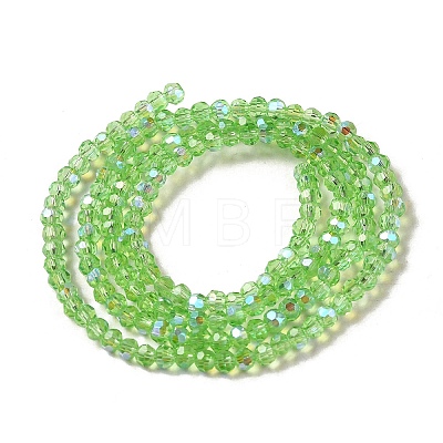 Electroplate Transparent Glass Beads Strands EGLA-A035-T3mm-L09-1