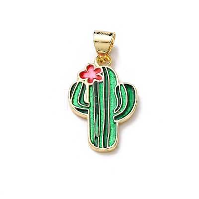 Brass Enamel Pendants LS-FIND-I054-01B-G-1