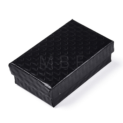 Rhombus Textured Cardboard Jewelry Boxes CBOX-T006-02A-1