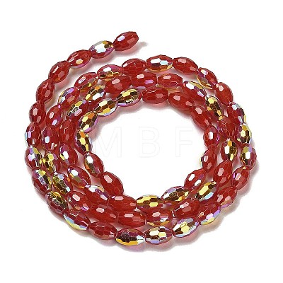 Baking Painted Glass Beads Strands DGLA-D001-02E-1