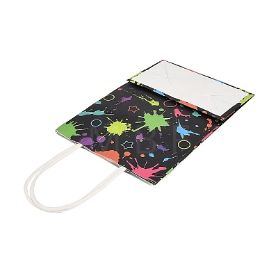 Paint Splatter Paper Gift Bags with Handles TH-CBA170C-02-1