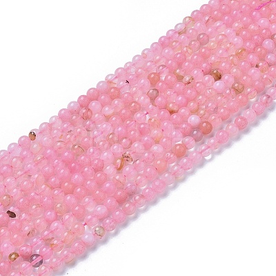 Natural Rose Quartz Beads Strands X-G-F591-04-6mm-1
