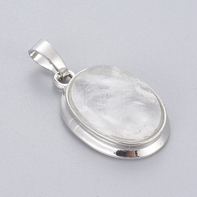 Natural Quartz Crystal Pendants G-L512-D22-1