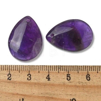 Natural Amethyst Pendants G-Z071-03D-1