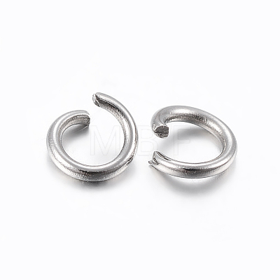 304 Stainless Steel Open Jump Rings X-STAS-H437-4x0.6mm-1