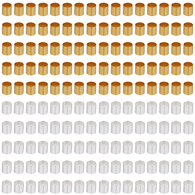1000Pcs 2 Colors Brass Crimp Beads KK-PA0001-10-1