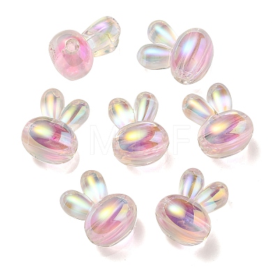 UV Plating Rainbow Iridescent Acrylic Beads X1-PACR-E001-05H-1