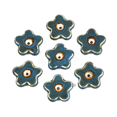 Vintage Handmade Porcelain Beads PORC-Q008-15B-1