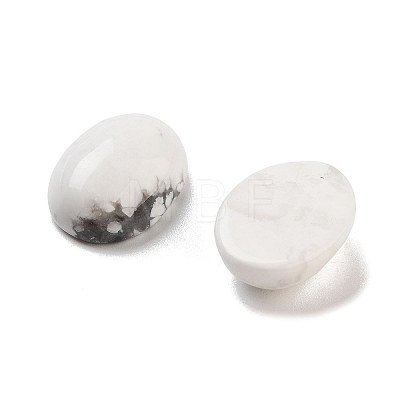 Natural Howlite Cabochons G-G145-01B-36-1