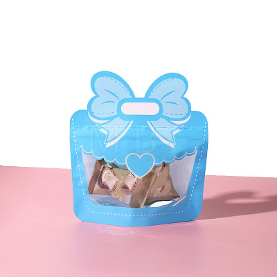 Bowknot Envelope Shaped Plastic Candy Zip Lock Bags PW-WGEE36F-03-1