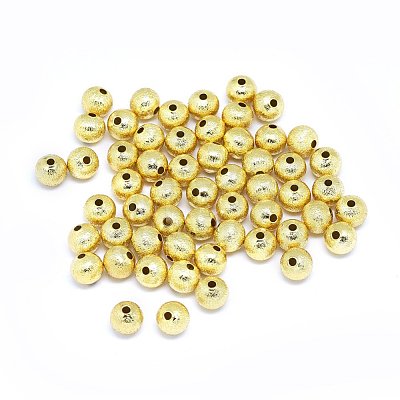Brass Beads KK-F764-17G-6mm-1