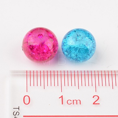 Mixed Crackle Glass Beads X-CCG-Q001-10mm-M-1