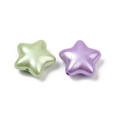 Opaque Acrylic Imitation Pearl Beads OACR-B031-53-1