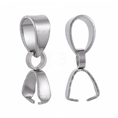 Tarnish Resistant 304 Stainless Steel Pinch Bails LS-X-STAS-K146-090-2.5x14-1