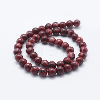 Natural Larvikite Beads Strands G-E443-A03-1