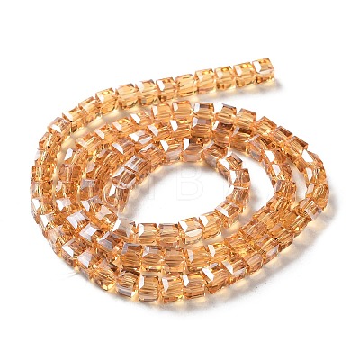 Electroplate Glass Bead Strands X-EGLA-J028-4x4mm-AB18-1