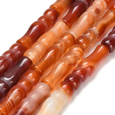 Natural Banded Agate Beads Strands G-Z144-A01-02A-1