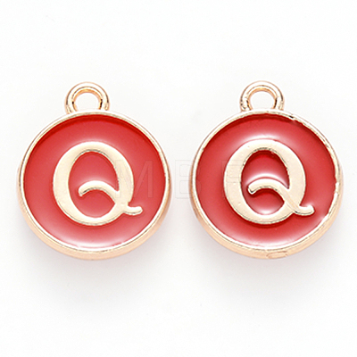 Golden Plated Enamel Alloy Charms ENAM-SZ0001-26C-Q-1