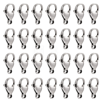 Yilisi 100Pcs 304 Stainless Steel Lobster Claw Clasps STAS-YS0001-27-1