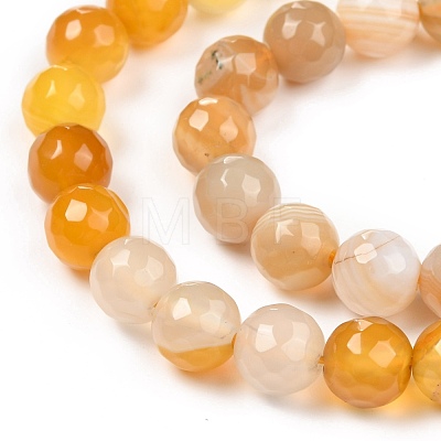 Natural Agate Beads Strands G-H1593-8mm-01-1