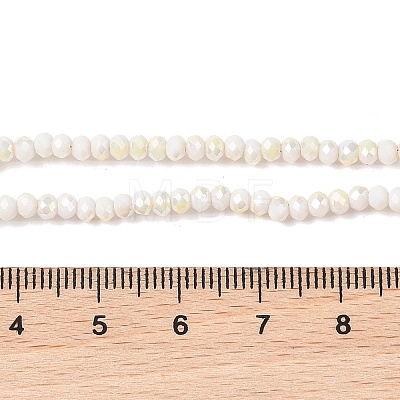 Electroplate Glass Faceted Rondelle Beads Strands EGLA-D020-3x2mm-05-B-1