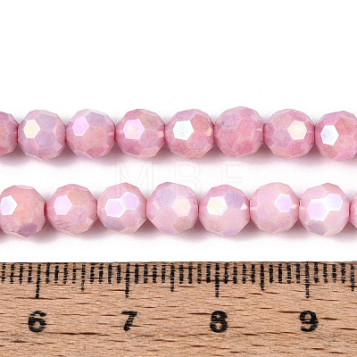 Anti-Tarnish Electroplate Glass Beads Strands EGLA-T021-6mm-15-04-1