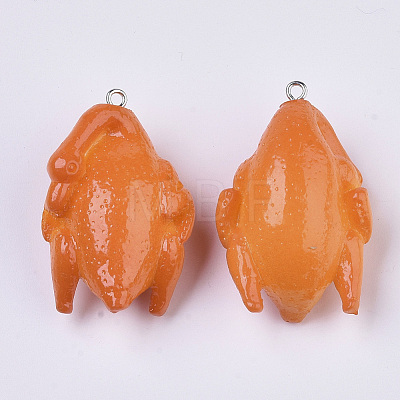 Resin Pendants X-RESI-N021-02-1