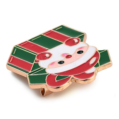 Christmas Theme Alloy Enamel Brooches JEWB-S022-03A-1