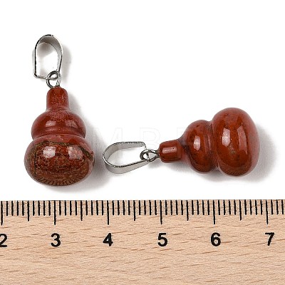 Natural Red Jasper Pendants G-B127-03P-20-1