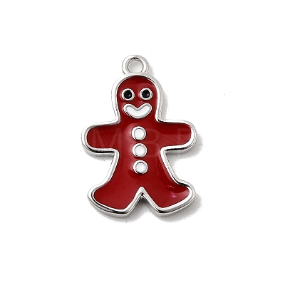 Christmas Brass Enamel Pendants KK-L258-05P-B02-1