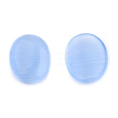 Cat Eye Glass Cabochons CE062-13X18-19-1
