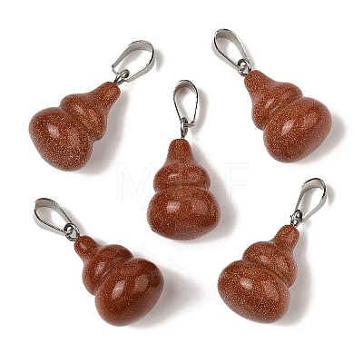 Synthetic Goldstone Pendants G-B127-03P-09-1