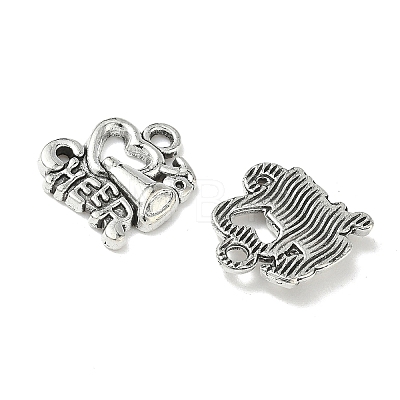 Cheerleader Megaphone Tibetan Style Alloy Pendants TIBEP-NH0001-01B-AS-1