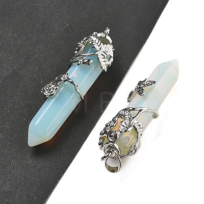 Synthetic Opalite Big Pointed Pendants G-A172-16K-1