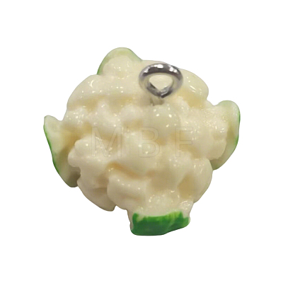 Resin Iron Pendants RESI-D280-07-1