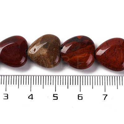 Natural Red Rainbow Jasper Beads Strands G-I372-A06-02-1