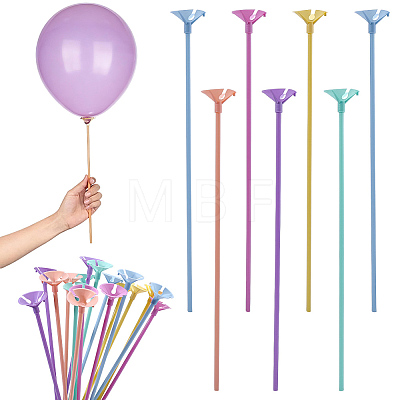 100 Bags Plastic Balloon Clips Holders DIY-WR0005-66B-1