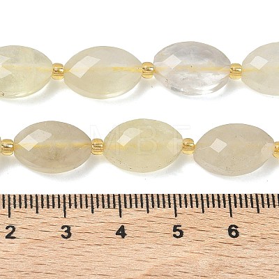 Natural Lemon Quartz(Heated)  Beads Strands G-A295-A11-01-1